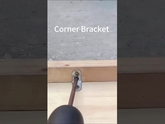 Produttore Stampaggio personalizzato Decorativo L Forma Metal angolo bracket per il legno