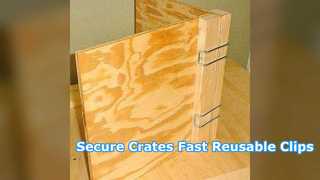 Clip per casse riutilizzabili Hardware per custodie in legno resistenti