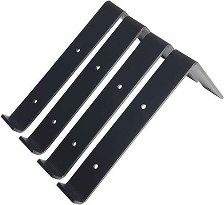 Pesante 5 6 7 8 9 polvere nera di rivestimento di metallo bracket L galleggiante bracket scaffale da parete