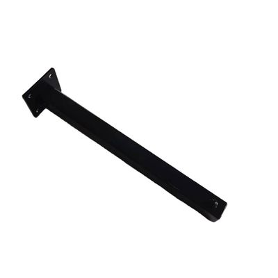 Rivestimento in polvere nera Acciaio carbonio Acciaio metallo Materiale tubo quadrato Saldatura tipo bastone retto Sostituzione di abbigliamento