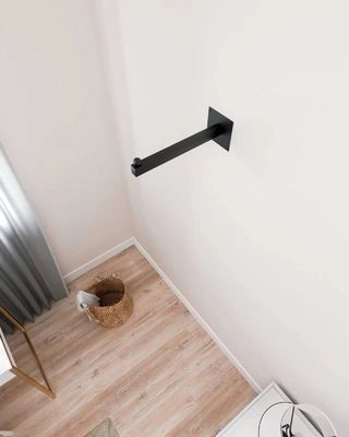 Rivestimento in polvere nera Acciaio carbonio Acciaio metallo Materiale tubo quadrato Saldatura tipo bastone retto Sostituzione di abbigliamento