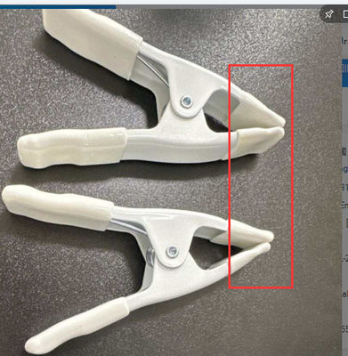 2 4 6 9 pollici Mini Piccole Clampe a molla di metallo Tipo Clampada abito da sposa Bianco