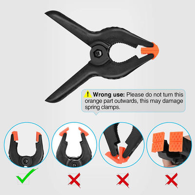 Clampe di plastica da 6" Clampe a molla modello PL06 per attrezzi per la lavorazione del legno