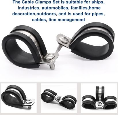Clampe per tubi di gomma di acciaio inossidabile INOX 304 resistente R tipi di tubature Clampe per tubi a chiusura rapida