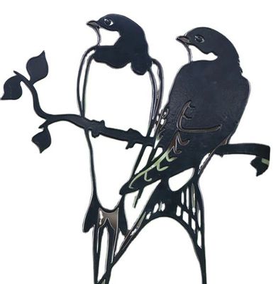 OEM Parti di taglio laser in acciaio inossidabile su misura per la decorazione di giardini con servizio di piegatura del taglio laser a forma di animale