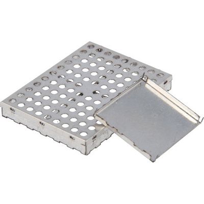 Cassa di protezione EMI RF di scudo in scatola di scudo personalizzato SPCC Parti in lamiera per telefono cellulare PCB tipo di piegatura resistente