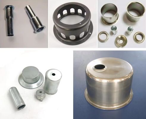 Parti di timbrazione in metallo a foglio profondo disegnato su misura Acciaio inossidabile Aluminio Rame Zinco Acciaio carbonio Tipo di piegatura Parte di disegno profondo