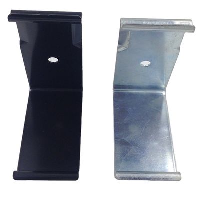 Stampaggio in lamiera di metallo fabbricazione su misura rivestimento elettronico nero zinco acciaio compensato riutilizzabile scatola di legno clip di scatola di metallo