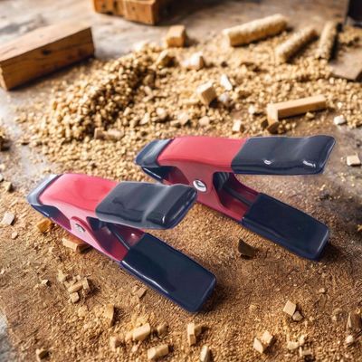 Chiusura a molla metallica con punte di gomma per la lavorazione del legno Chiusura a molla a mano metallica Chiusura a tenda