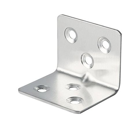 Sosta per angolo a forma di L a singola faccia per metallo galvanizzato per costruzioni in legno