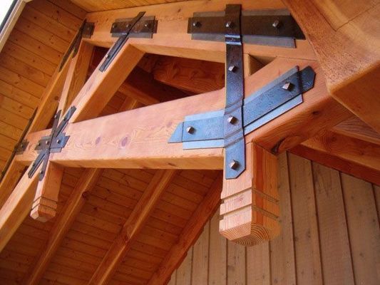 Collegatori di legno in acciaio a forma multipla
