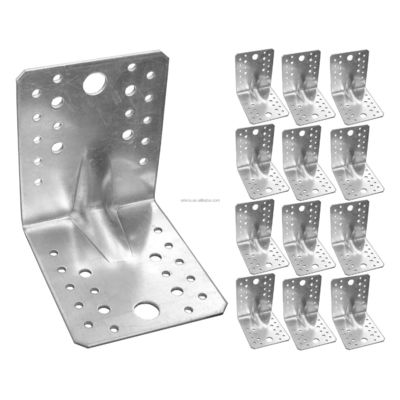Connettore in legno di acciaio galvanizzato su misura Hardware Metal Decorative L Bracket For Timber