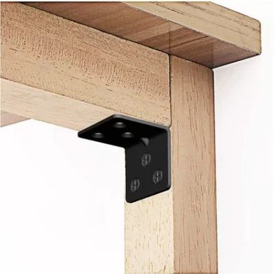 Connettore in legno di acciaio galvanizzato su misura Hardware Metal Decorative L Bracket For Timber