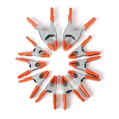 Clampo per clip in metallo in acciaio inossidabile con manica protettiva in gomma e finitura in ossido nero per supporto di supporto per lo sfondo dello studio fotografico