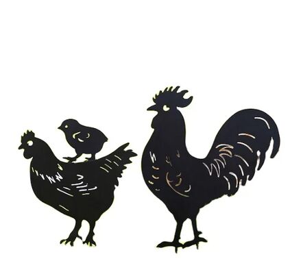 Decorazioni in metallo artigianali tagliate al laser con motivo personalizzato per ornamenti da giardino e parco con colore personalizzato