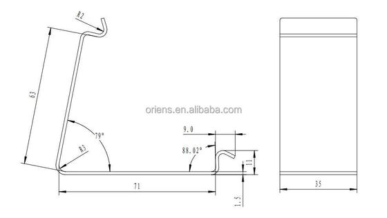 Clips per cassette di stampaggio in lamiera di metallo OEM Clips a molla per fissare scatole di legno Clips riutilizzabili e durevoli