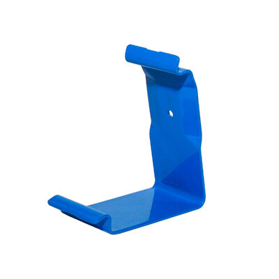 Clip per cassette metalliche rivestite in polvere blu con bordi arrotolati per scatole di legno